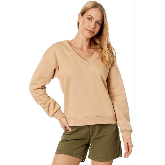 PACT Courtside vneck sweatshirt black size XL - Picture 3 of 6